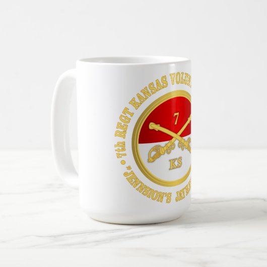 Kansas Cavalry Kaffeetasse (Vorderseite Links)
