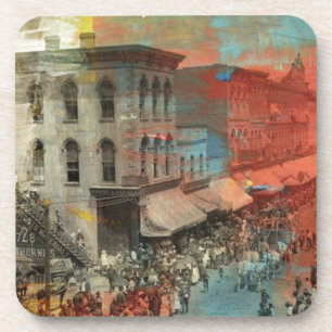 Kansas City 1886 Zirkusparade Getränkeuntersetzer