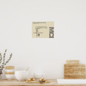 Kansas City Airport (MCI) Diagramm Poster (Küche)