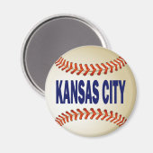 KANSAS CITY BASEBALL MAGNET (Vorderseite/Rückseite)