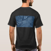Kansas City Blueprint Map Shirt (Rückseite)