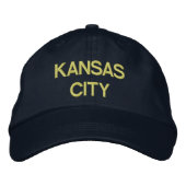 Kansas City Cap Bestickte Baseballkappe (Vorderseite)