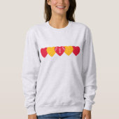 Kansas City Chiefs Heart Football Sweatshirt (Vorderseite)