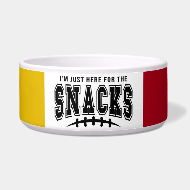 Kansas City Chiefs hier für Snacks Pet Napf (Vorderseite)