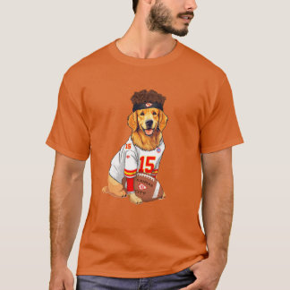 Kansas City Chiefs Süßer Golden Retriever Patrick  T-Shirt