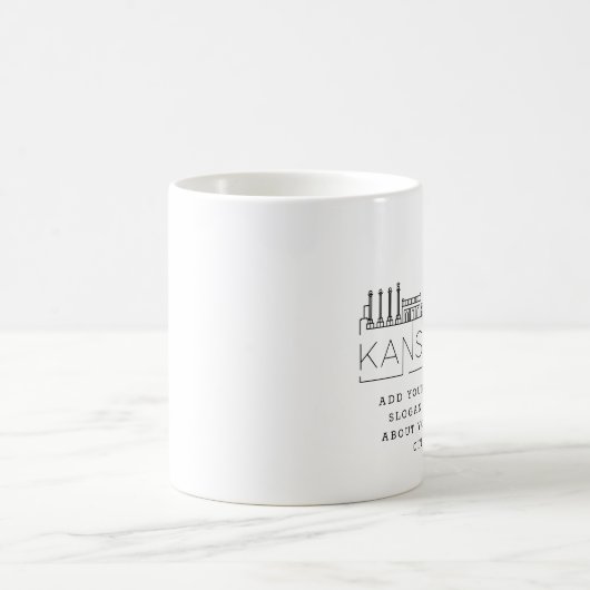 Kansas City | Designated City Skyline Custom Sloga Kaffeetasse (Mittel)
