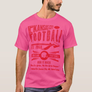 Kansas City Est 1960 Arrow Vintager roter Text T-Shirt