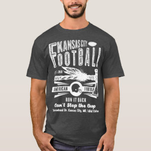 Kansas City Est 1960 Tomahawk Vintager weißer Text T-Shirt