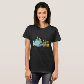 Kansas City, farbenfrohe Silhouette T-Shirt (Vorne ganz)