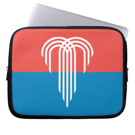 Kansas City Flag Laptop Sleeve (Vorderseite)