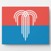 Kansas City Flag Plaque Fotoplatte (Vorderseite)