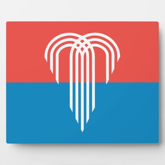 Kansas City Flag Plaque Fotoplatte (Vorderseite)