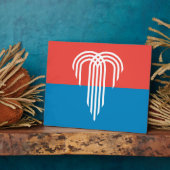 Kansas City Flag Plaque Fotoplatte (Seite)