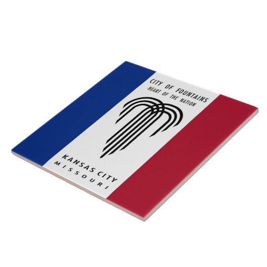Kansas City-Flagge Fliese (Seite)