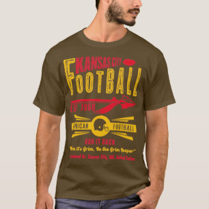 Kansas City Football Est 1960 Arrow Vintag Look T-Shirt
