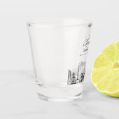 Kansas City Gastgeschenk Hochzeit Personalisiert C Schnapsglas (Links)