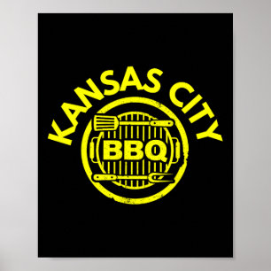 Kansas City Grillen - I Liebe Barbecue Poster