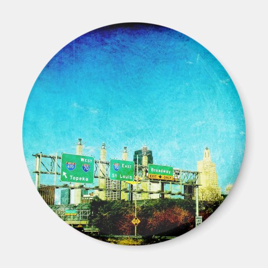 Kansas City Highway Magnet (Vorne)