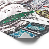 Kansas City Iconic Architecture Poster (Ecke)