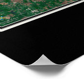 Kansas City Kansas - Missouri from Space Satellite Poster (Ecke)