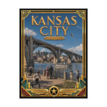 Kansas City Kansas Vintage Art Deco Golden Age