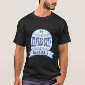 Kansas City Kc Baseball Kc Blue Throwback T-Shirt (Vorderseite)