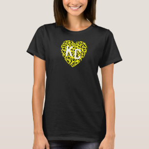Kansas City Kc Herz Animal Style Retro Cheetah Lo T-Shirt