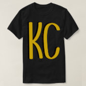 Kansas City KC Rot und Gelb Häuptlinge Missouri ro T-Shirt (Design vorne)
