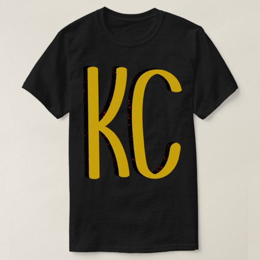Kansas City KC Rot und Gelb Häuptlinge Missouri ro T-Shirt (Design vorne)