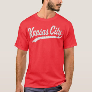 Kansas City KC Vintages Baseball-Sportskript T-Shirt