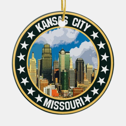 Kansas City Keramik Ornament (Vorne)