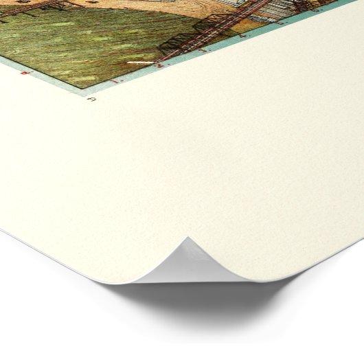 Kansas City, KS Panoramic Map - 1895 Poster (Ecke)