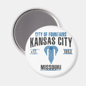 Kansas City Magnet (Vorderseite/Rückseite)