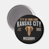 Kansas City Magnet (Vorderseite/Rückseite)