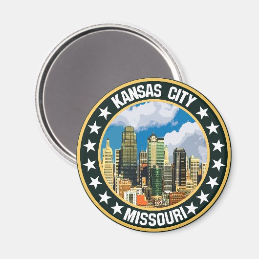 Kansas City Magnet (Vorderseite/Rückseite)