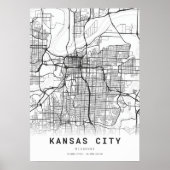 Kansas City Map Poster (Vorne)