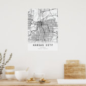 Kansas City Map Poster (Küche)
