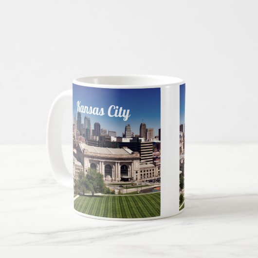 Kansas City Missouri Downtown Foto Kaffeetasse (Vorderseite Links)