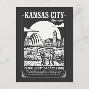 Kansas City Missouri Im Herzen von Jazz und BBQ Postkarte
