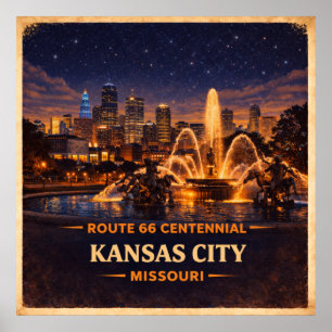 Kansas City Missouri Jahrhundertfeier Poster