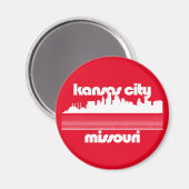 Kansas City Missouri Magnet (Vorderseite/Rückseite)