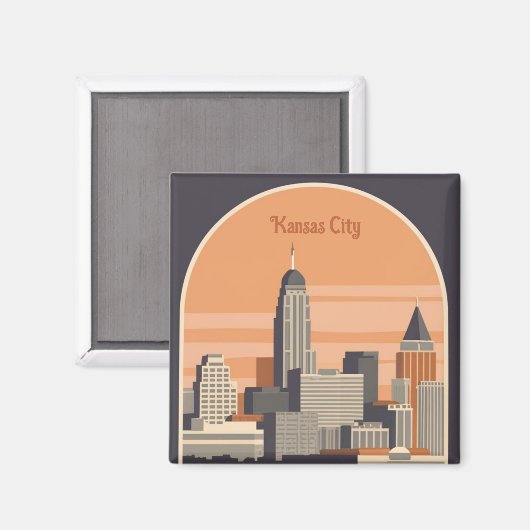 Kansas City, Missouri Magnet (Vorderseite/Rückseite)