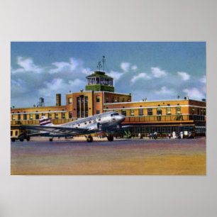 Kansas City Missouri Municipal Airport Poster