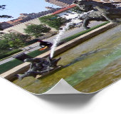 Kansas City, Missouri Plaza Fountain Poster (Ecke)