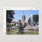 Kansas City, Missouri Plaza Fountain Postkarte (Vorne/Hinten)