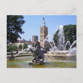 Kansas City, Missouri Plaza Fountain Postkarte