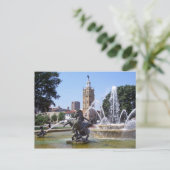 Kansas City, Missouri Plaza Fountain Postkarte (Stehend Vorderseite)