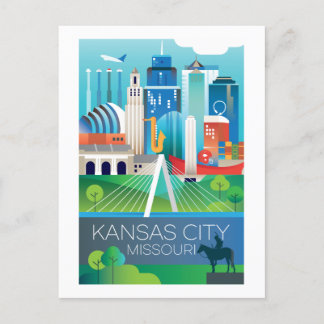 Kansas City, Missouri Postcard Postkarte