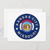 Kansas City Missouri Postkarte (Vorne/Hinten)