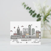 Kansas City, Missouri Postkarte (Stehend Vorderseite)